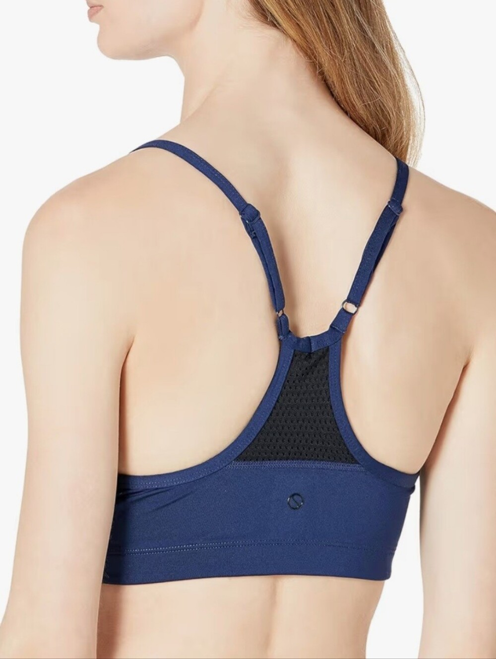 SHAPE ACTIVE WEAR Adjustable Racerback Sports Bra - Navy XXS NWOT